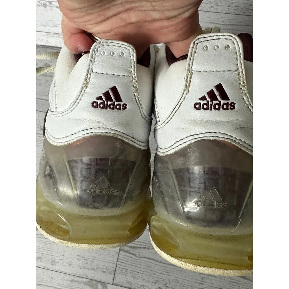 Adidas Climacool 2007 Basketball‎ Shoes Mens Size 13 White Maroon Sneakers